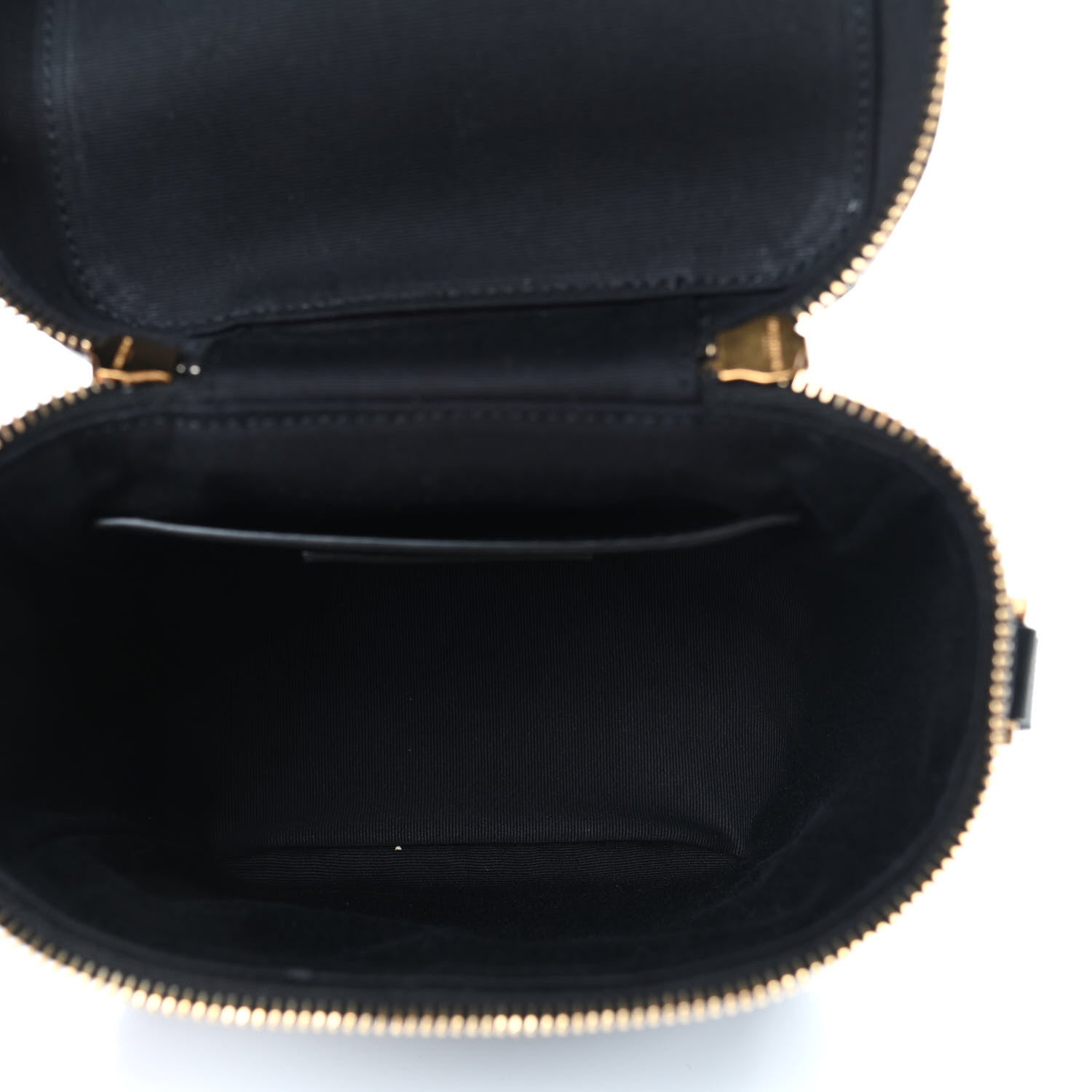 Saint Laurent Grain de Poudre Quilted 80's Vanity Bag Black 5 of 9