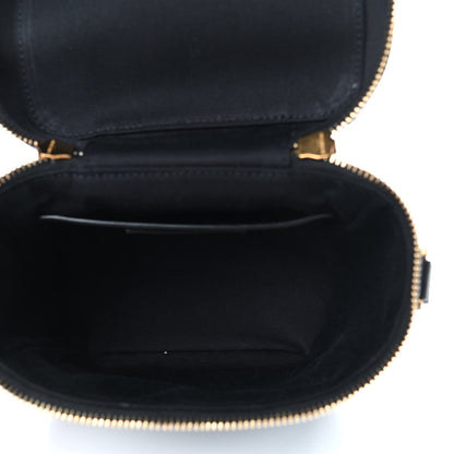 Saint Laurent Grain de Poudre Quilted 80's Vanity Bag Black 5 of 9