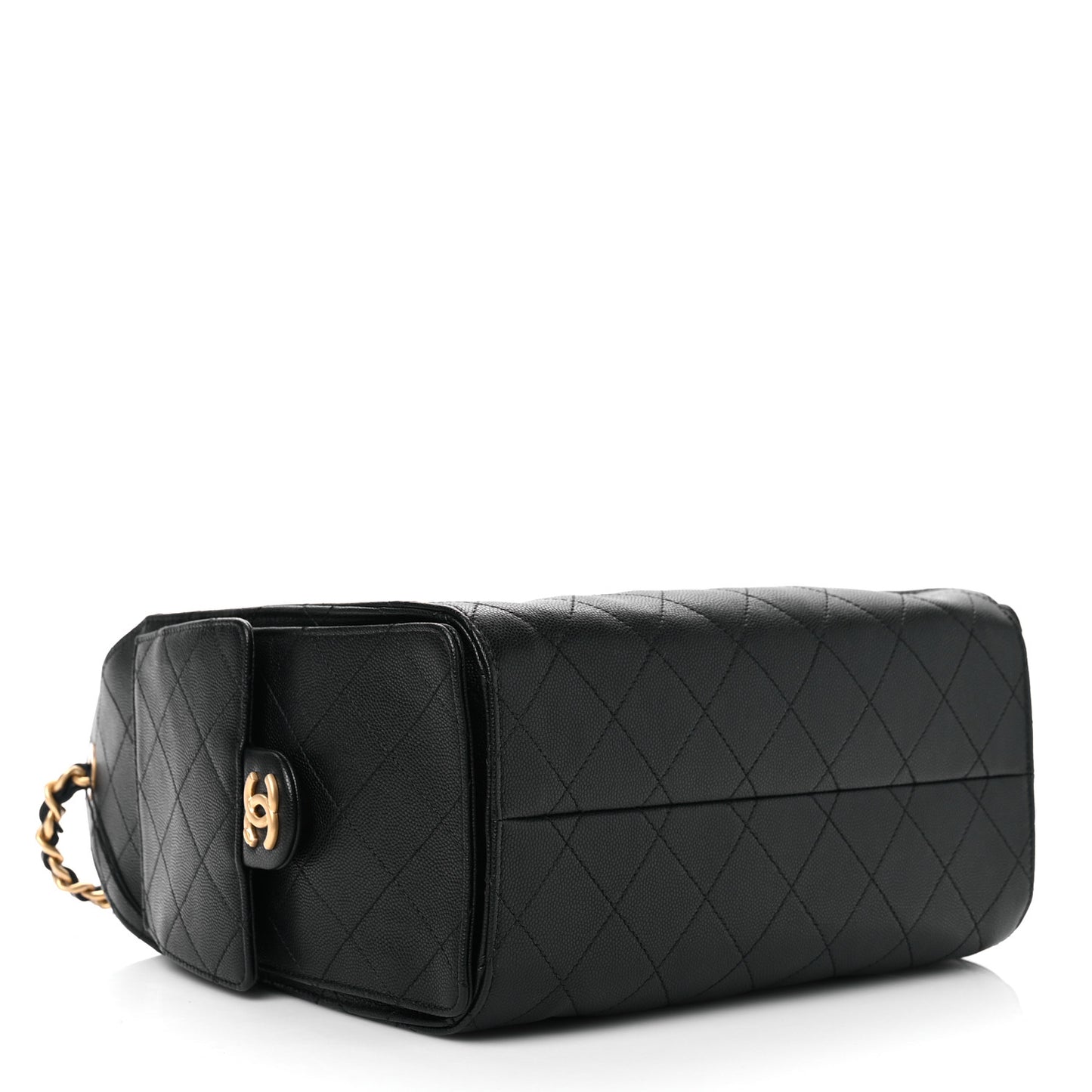 Caviar Quilted Small Chanel 25 Handbag Black