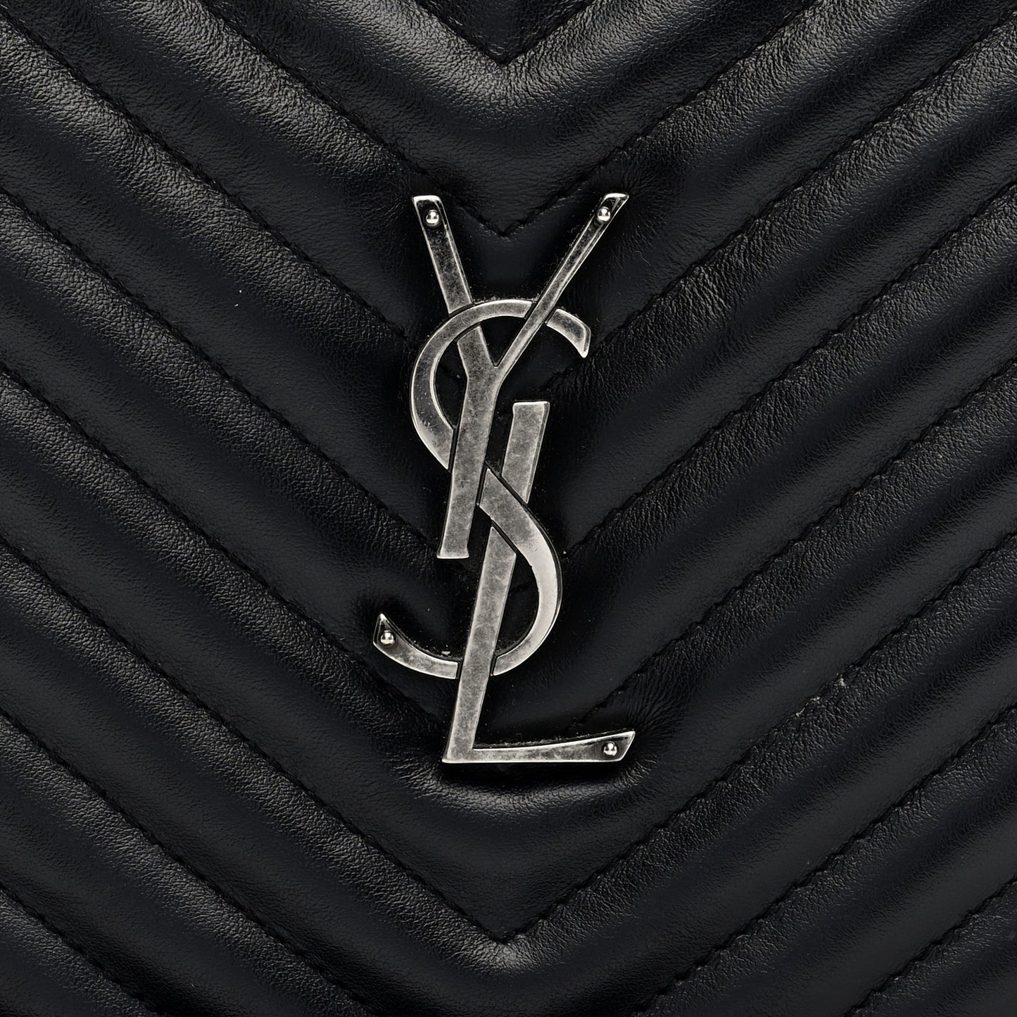 Calfskin Matelasse Monogram Lou Camera Bag Black