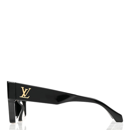 Louis Vuitton Acetate Swarovski Crystal Cyclone Sunglasses Z1547E Black 3 of 8