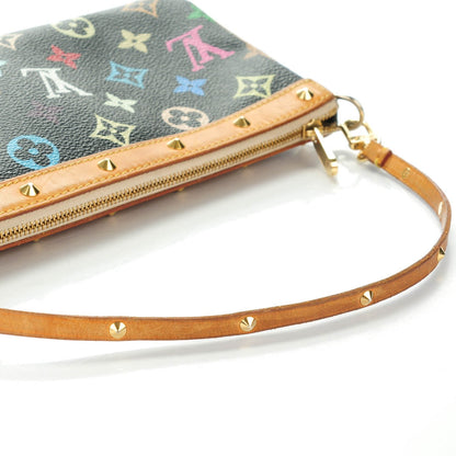 Louis Vuitton Monogram Multicolor Pochette Accessories Black 9 of 10