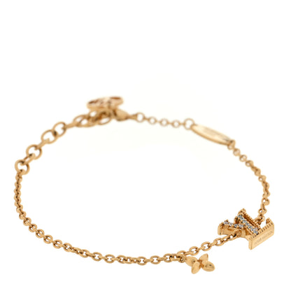 Louis Vuitton Metal Crystal LV Iconic Bracelet Gold 1 of 3