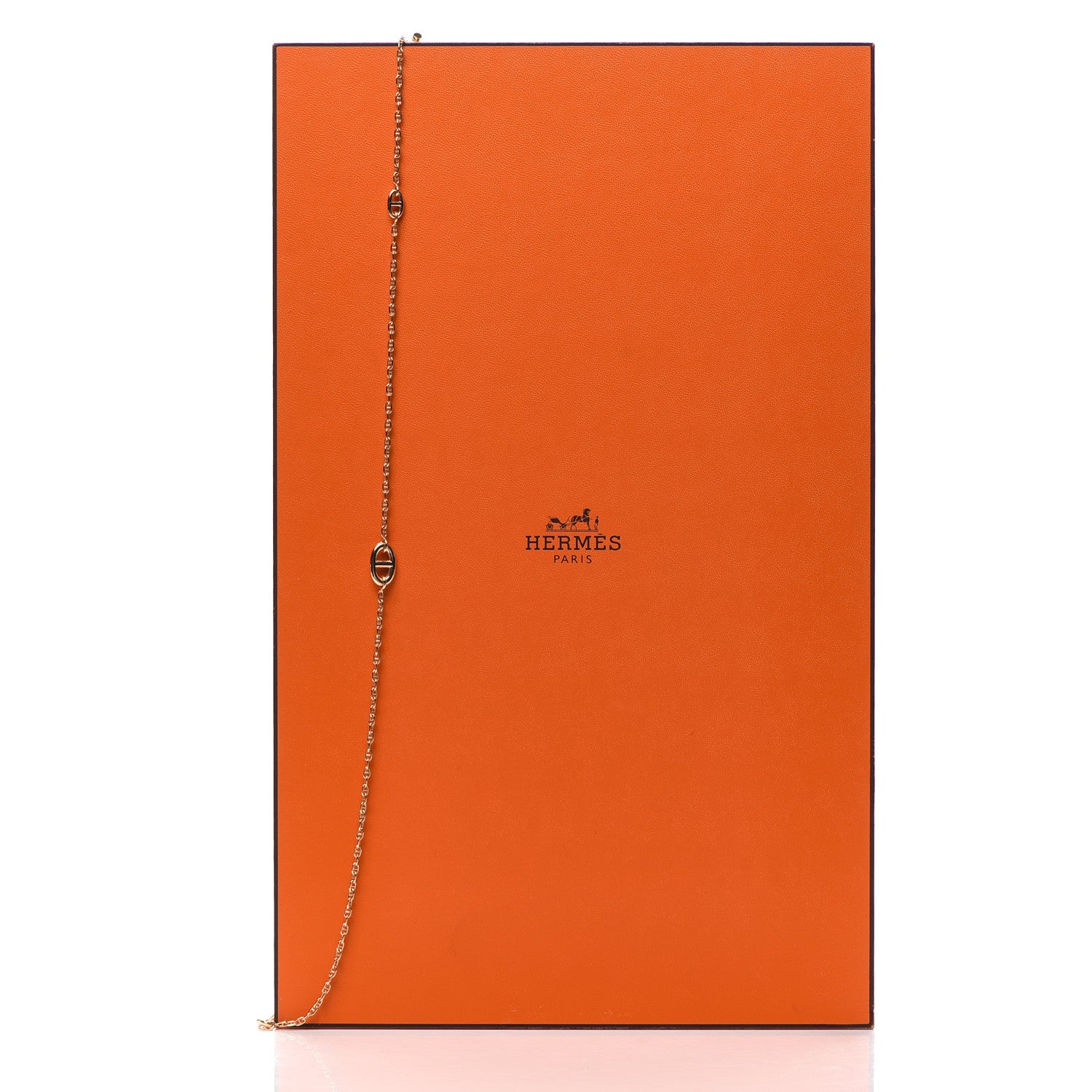 Hermes 18K Rose Gold Chaine d'Ancre Necklace 5 of 5
