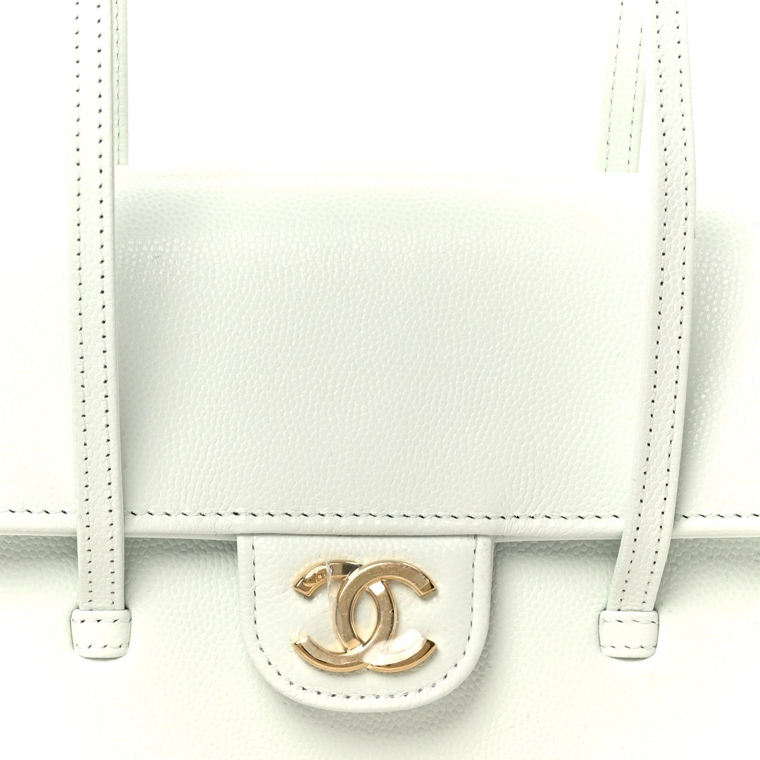 Chanel Shiny Caviar Mini Preppy Coco Shoulder Bag Light Blue 8 of 11
