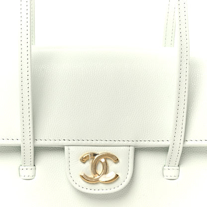 Chanel Shiny Caviar Mini Preppy Coco Shoulder Bag Light Blue 8 of 11