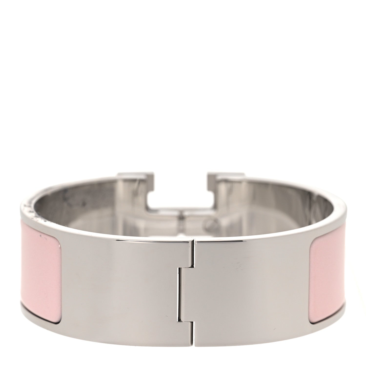 Hermes Enamel Wide Clic Clac H Bracelet GM Rose Dragee 3 of 6