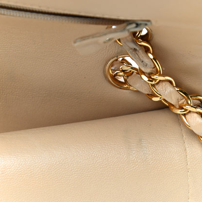 Chanel Lambskin Quilted Small Double Flap Beige 16 of 47