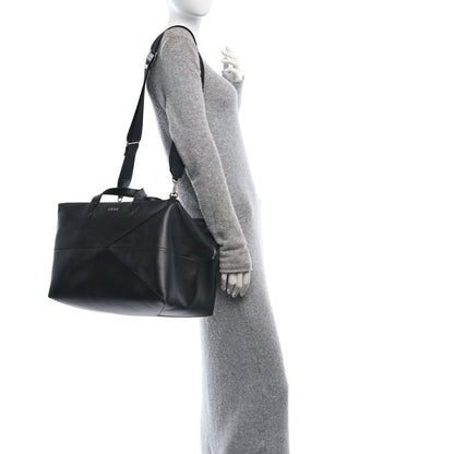 Loewe Shiny Calfskin Puzzle Fold Duffle Black 2 of 13