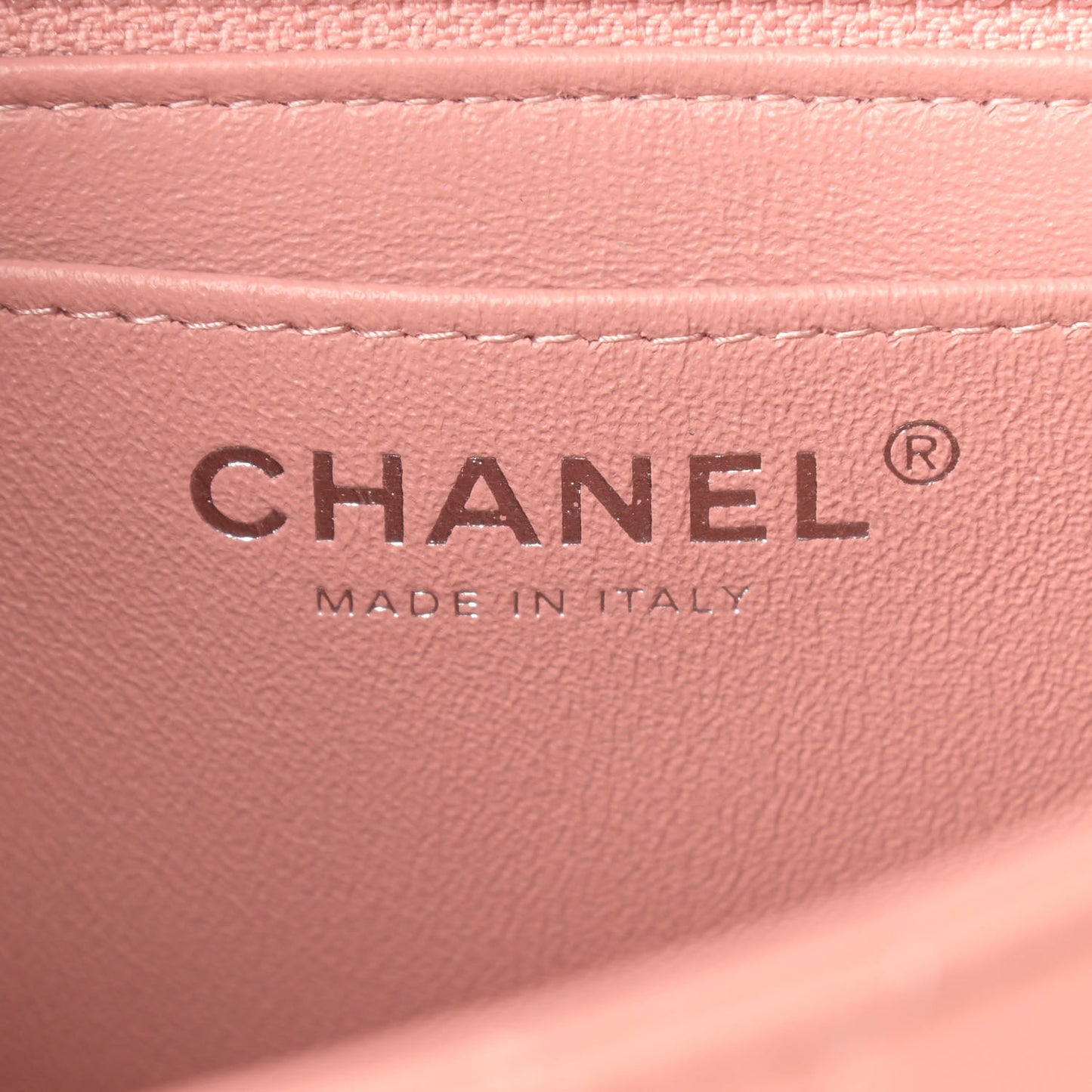 Lambskin Quilted Mini Square Flap Dark Pink