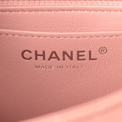 Chanel Lambskin Quilted Mini Square Flap Dark Pink 6 of 11