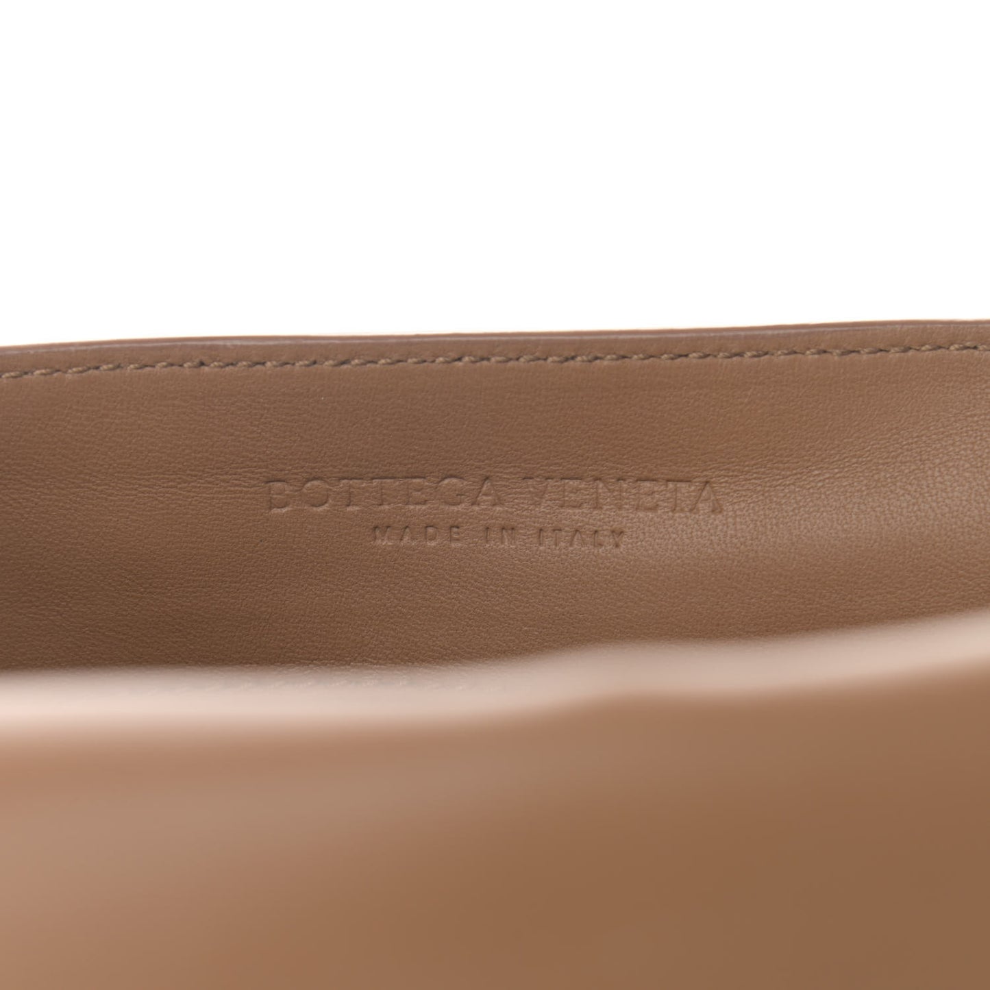 Nappa Small Intrecciato Saddle Crossbody Camel