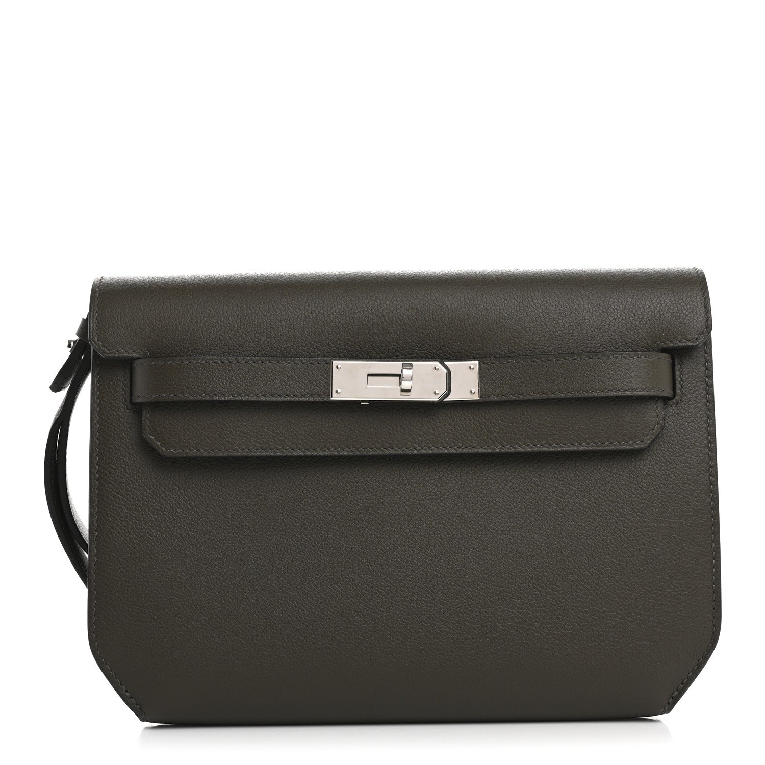 Hermes Evercolor Kelly Depeches 25 Pouch Vert Maquis 1 of 9