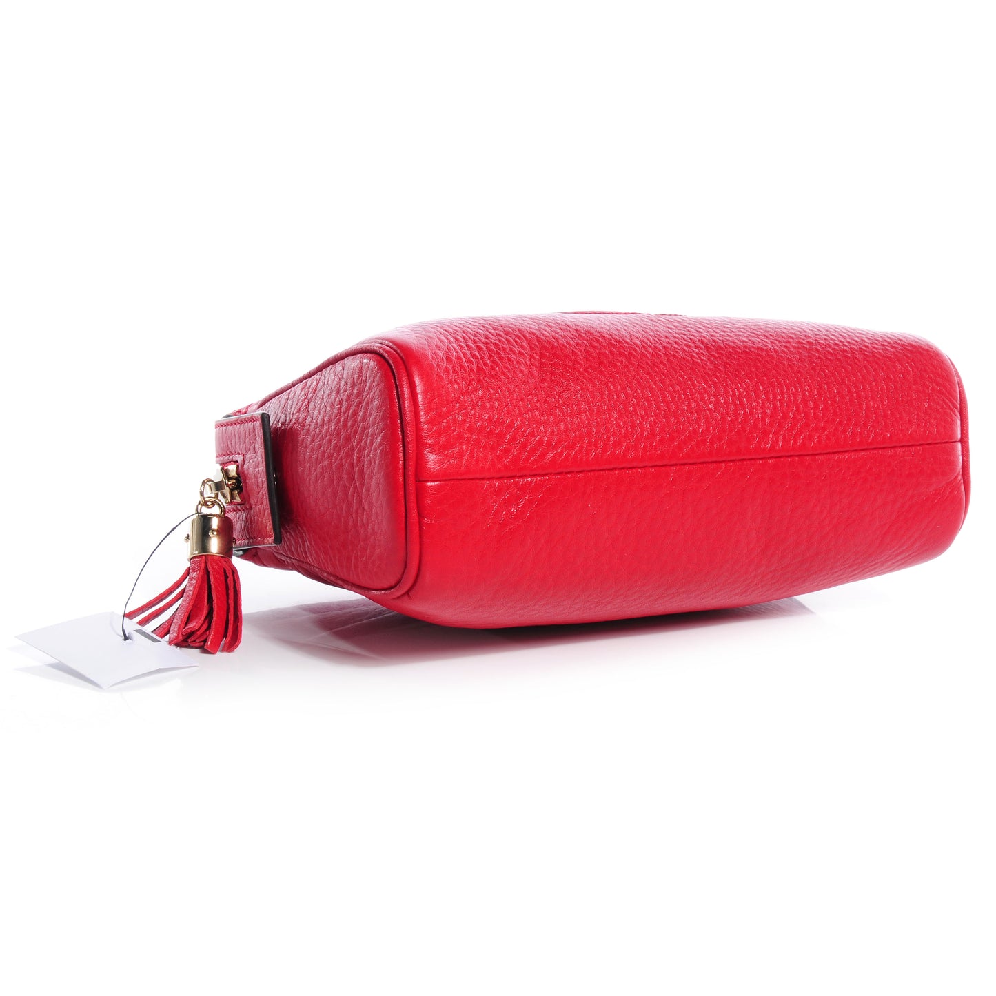 Pebbled Calfskin Soho Cosmetic Case Tabasco Red