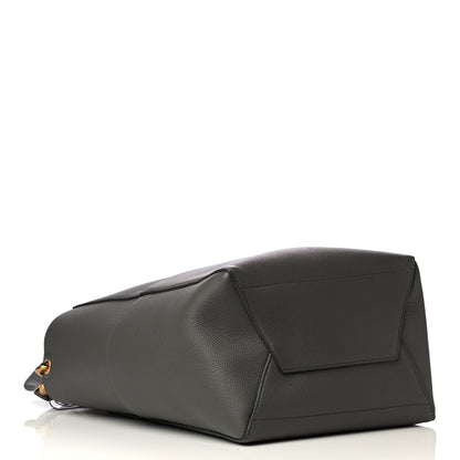 Celine Soft Grained Calfskin Sangle Bucket Bag Grey 3 of 4