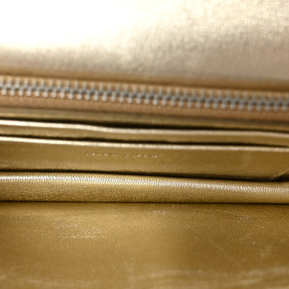 Miu Miu Metallic Nappa Matelasse Chain Crossbody Gold 5 of 12