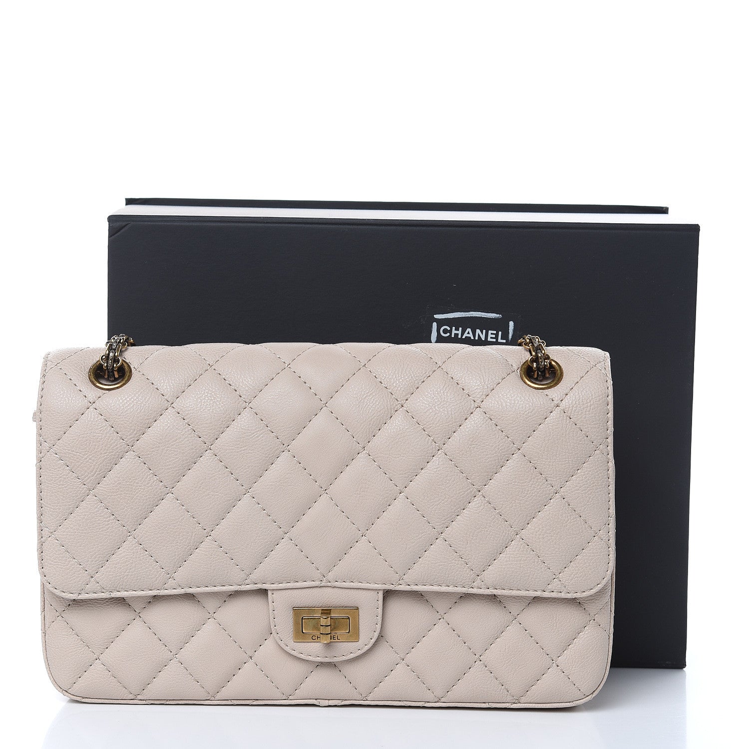 Chanel Calfskin Quilted 2.55 Reissue 226 Flap Beige 10 of 10
