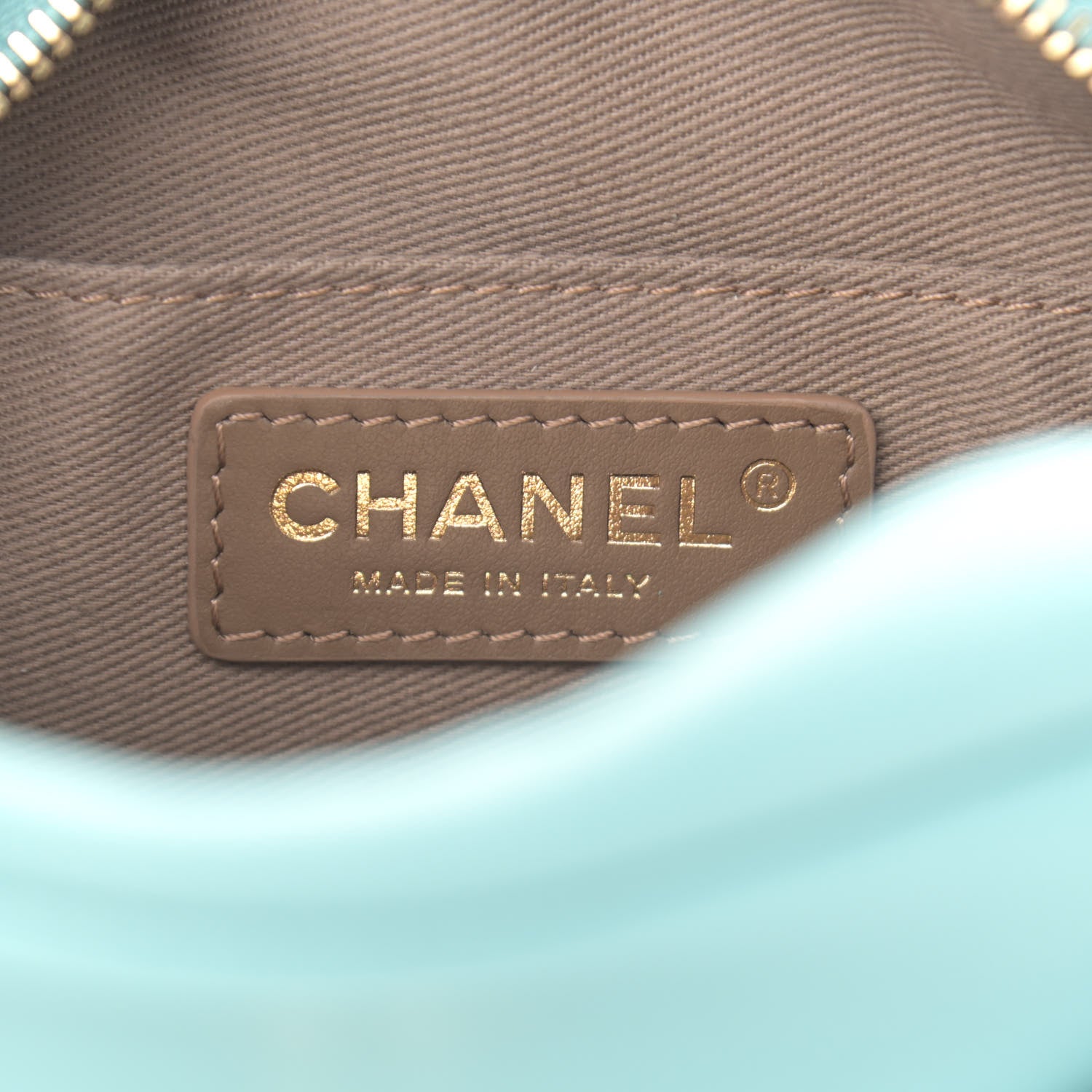 Chanel Goatskin Quilted Small Casual Trip Camera Case Light Blue 6 of 14