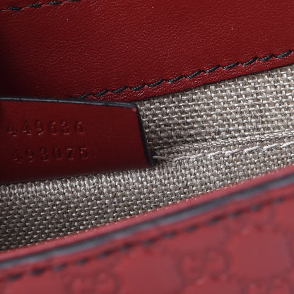 Gucci Soft Microguccissima Mini Emily Chain Shoulder Bag Rosso 8 of 8