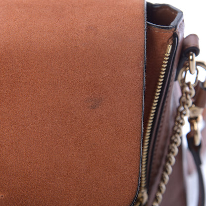 Chloe Suede Calfskin Small Faye Backpack Tobacco 9 of 12