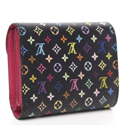 Louis Vuitton Monogram Multicolor Joey Wallet Black Grenade 3 of 12
