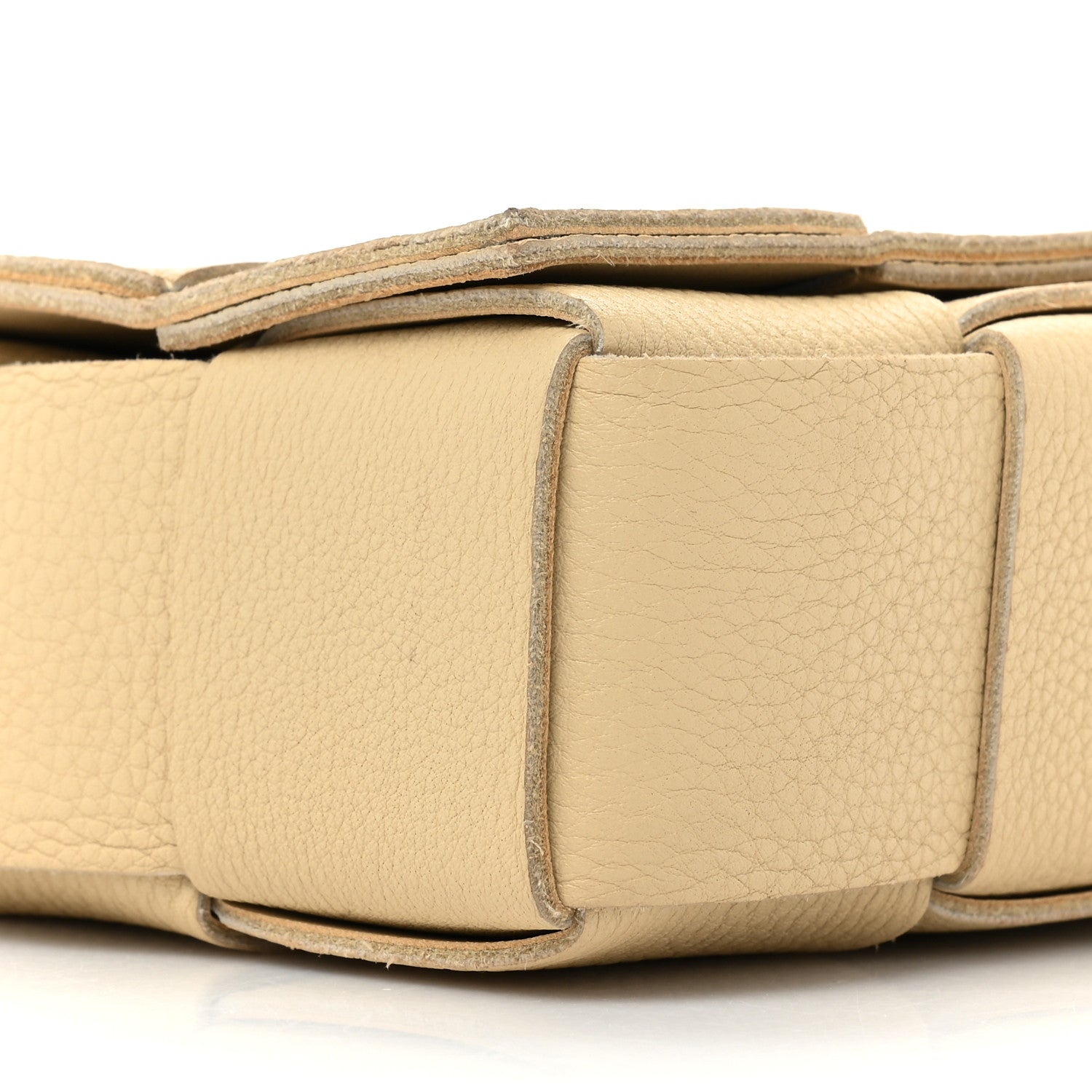 Bottega Veneta Grained Calfskin Maxi Intrecciato Cassette Crossbody Bag Porridge 8 of 13
