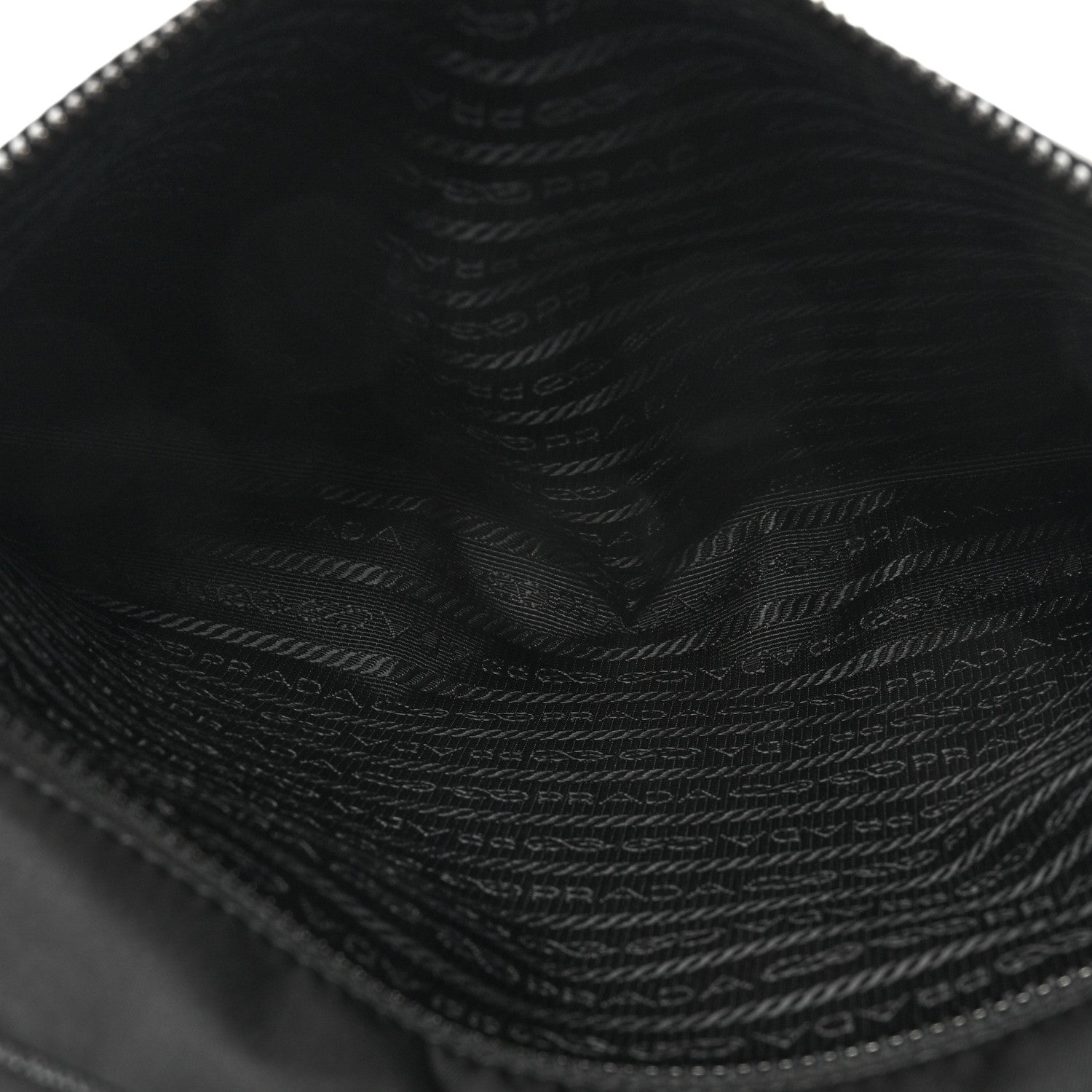 Prada Tessuto Nylon Saffiano Flap Messenger Bag Black 6 of 9