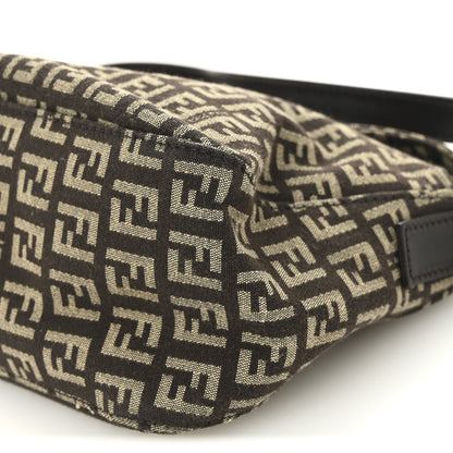 Fendi Zucchino Vitello Baguette Mogano Panna Bruciato 9 of 9