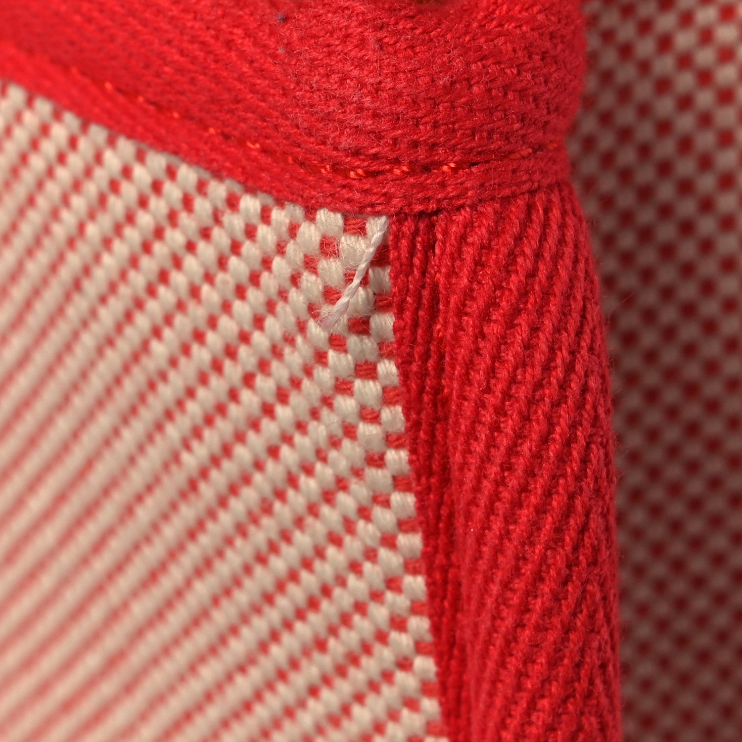 Hermes Toile Canvas Barenia Childrens Animaux Pixel Backpack Red White Orange 12 of 12