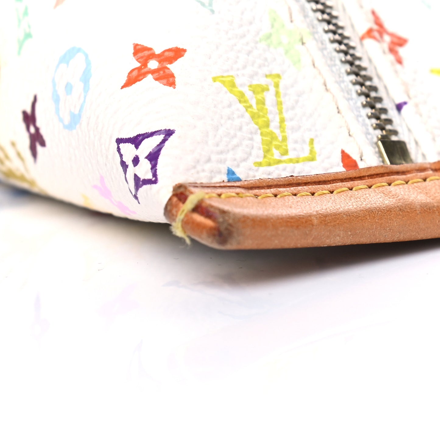 Monogram Multicolor Berlingot Coin Purse White