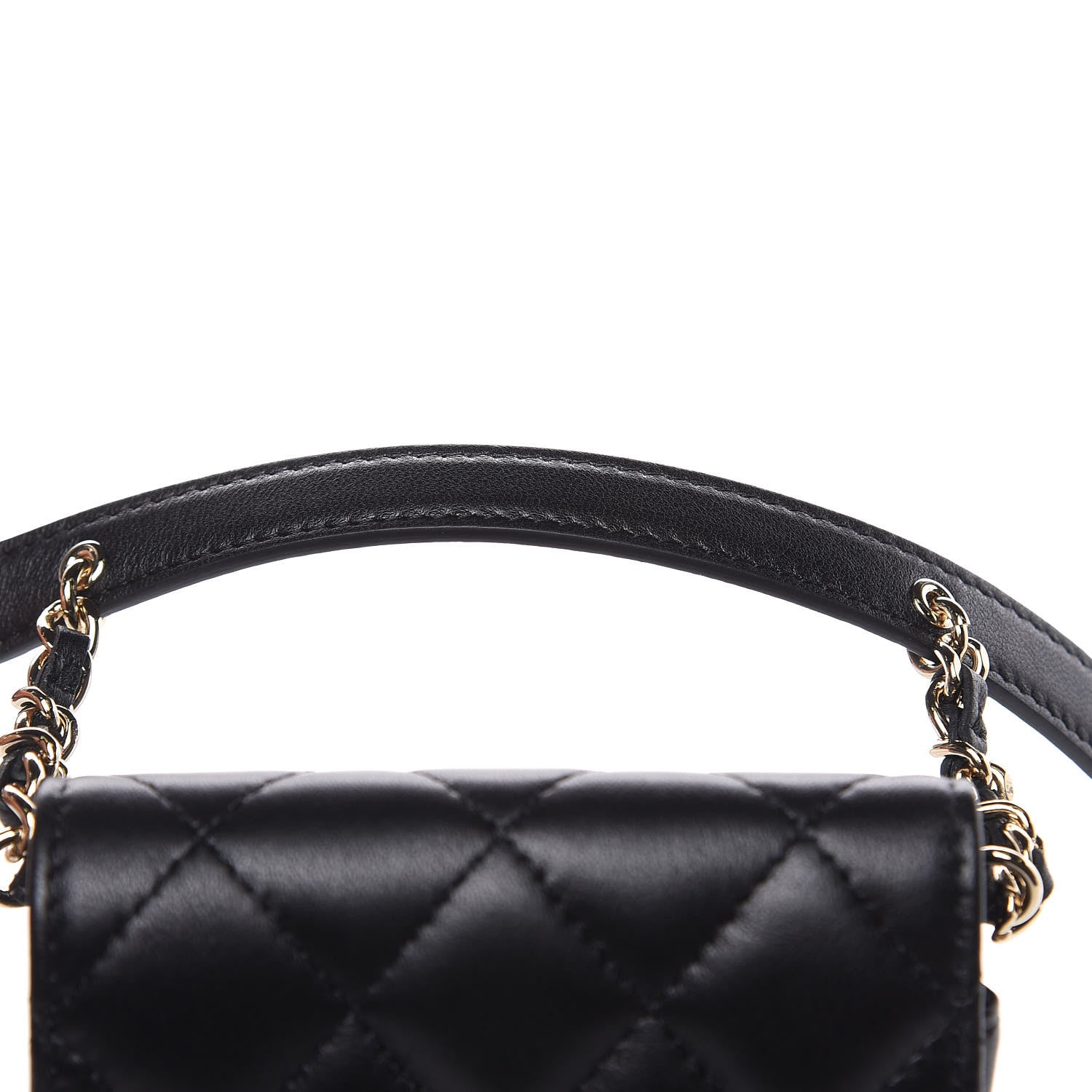 Chanel Lambskin Quilted Belt You Can Waist Bag Black 11 of 12