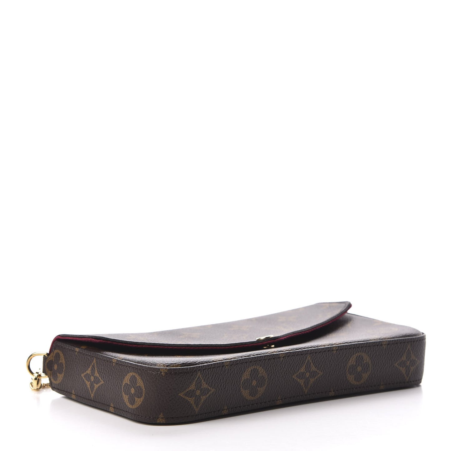 Monogram Pochette Felicie Chain Wallet Fuchsia