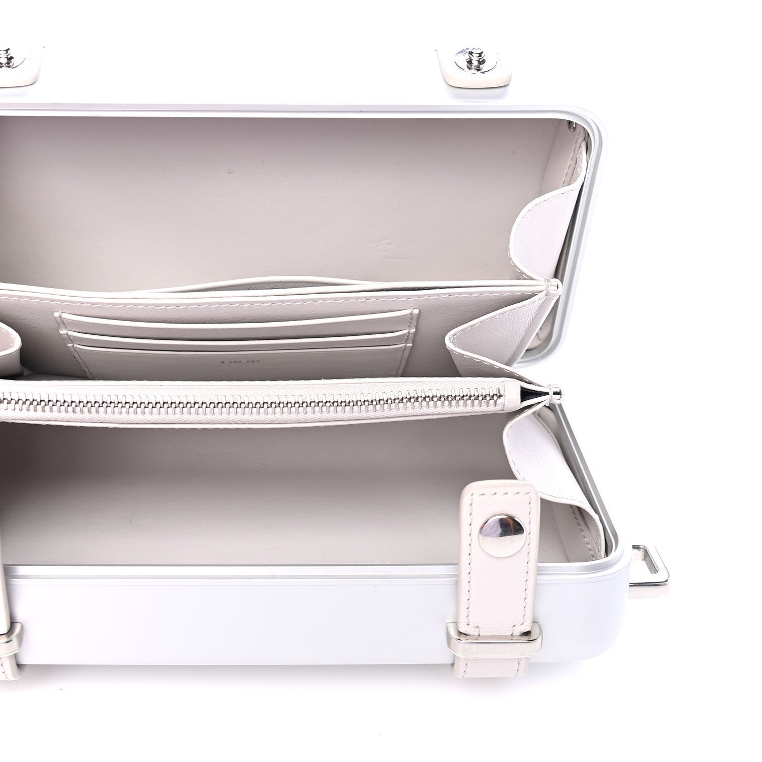 Christian Dior X RIMOWA Aluminum Personal Clutch On Strap Silver 4 of 4