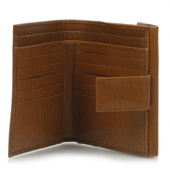 Leather Bamboo Bar French Wallet