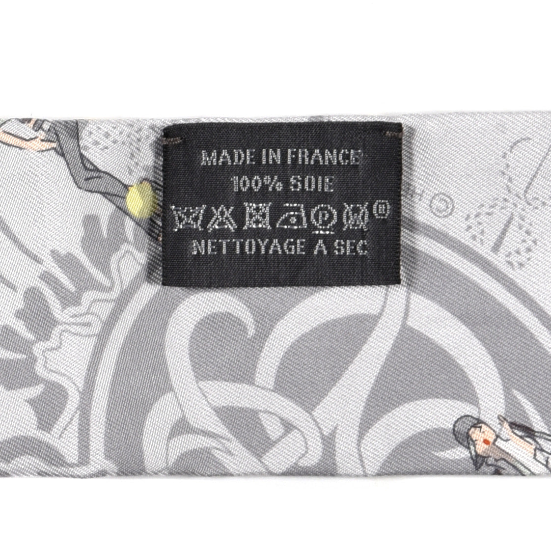 Silk Ex-Libris Les Parisie Twilly Gris Perle Jaune Soufre