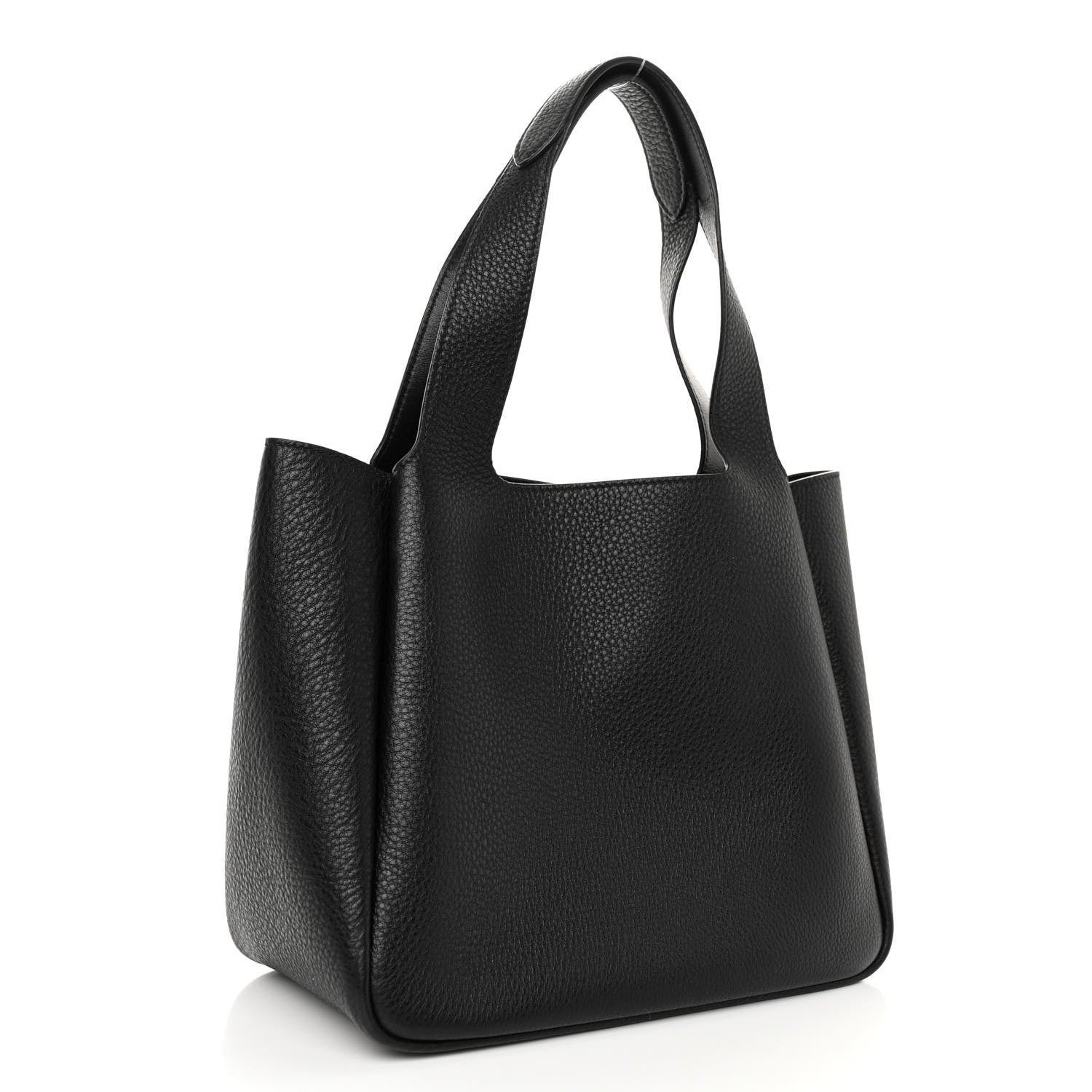 Prada Vitello Daino Soft Medium Dynamique Tote Black 3 of 9