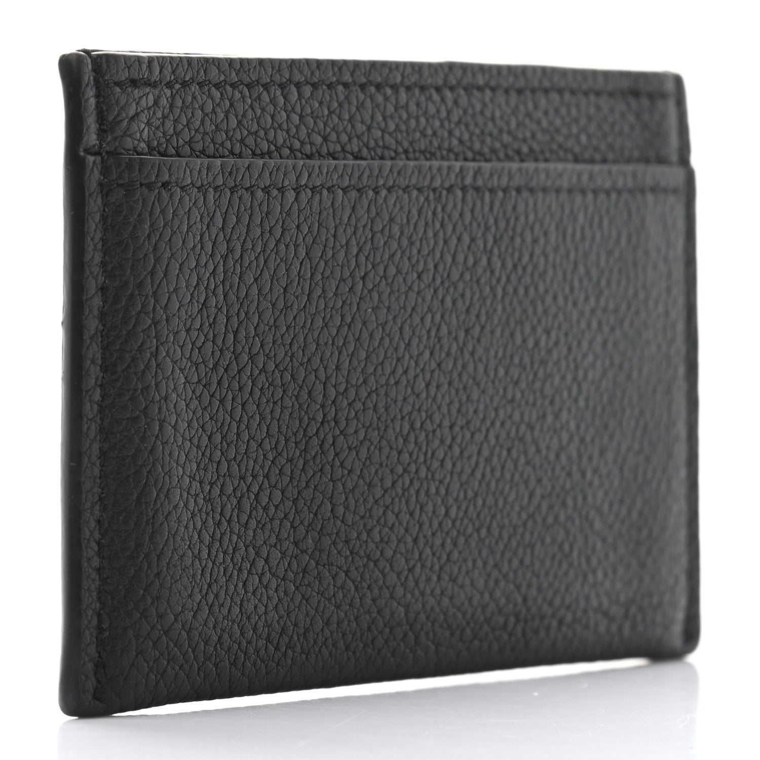 Louis Vuitton Calfskin Lockme Card Holder Black 3 of 7