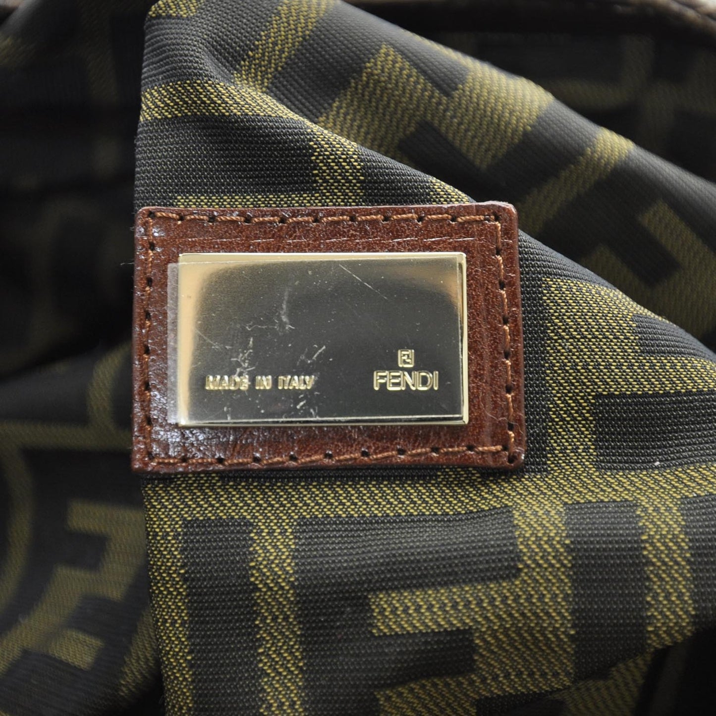 Nappa Embroidered Spy Cognac Avorio