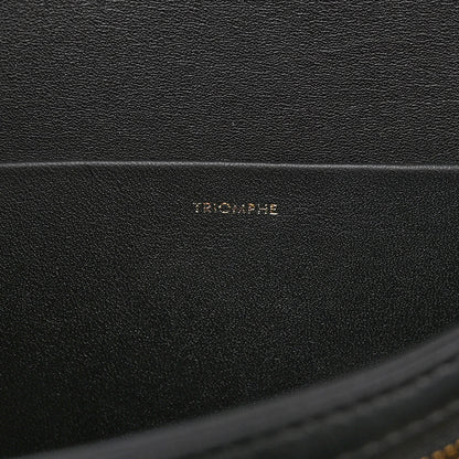 Celine Shiny Calfskin Medium Triomphe Black 7 of 10