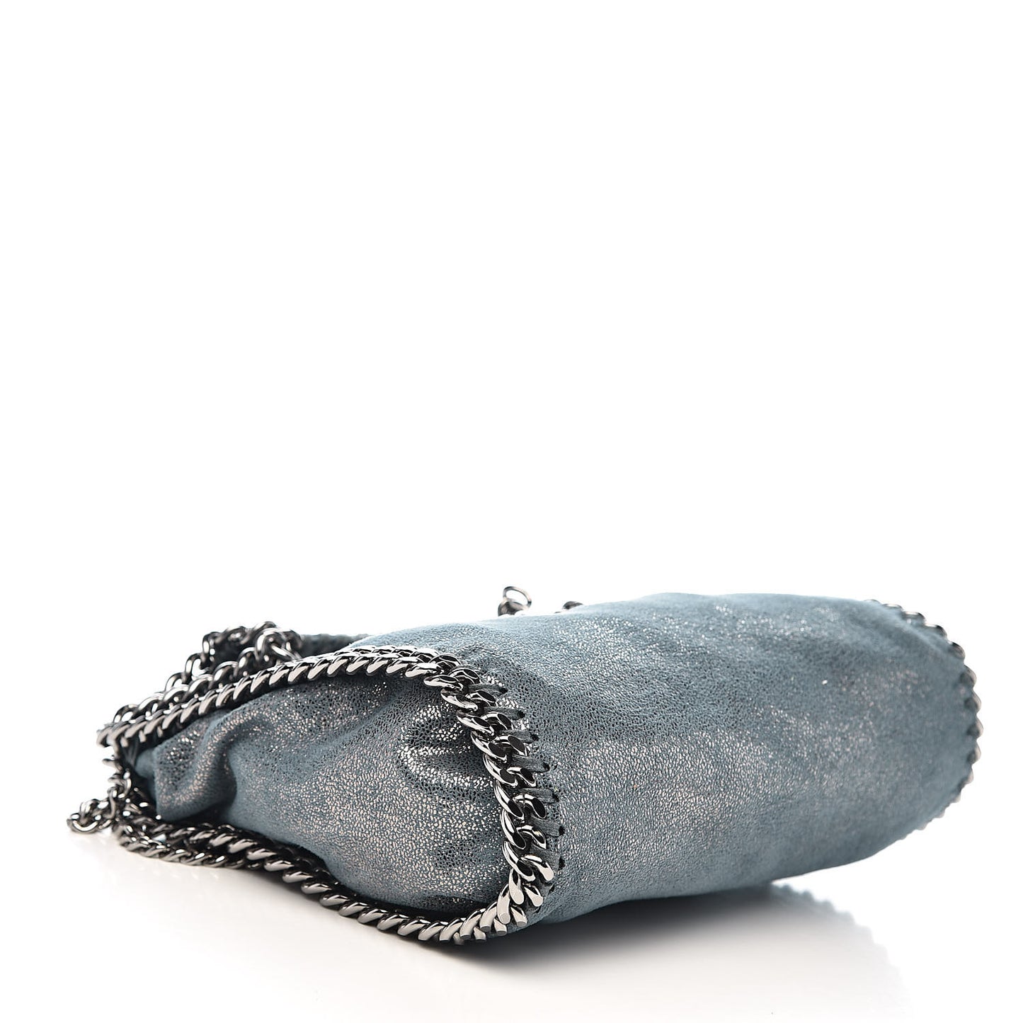 Shaggy Deer Mini Falabella Fold Over Tote Lagoon