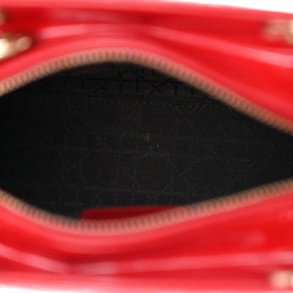 Christian Dior Patent Cannage Medium Lady Dior Red 5 of 10