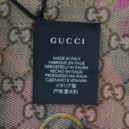 Gucci Wool Jacquard GG Monogram Big Panshie Fringe Shawl Roseate Beige 3 of 4