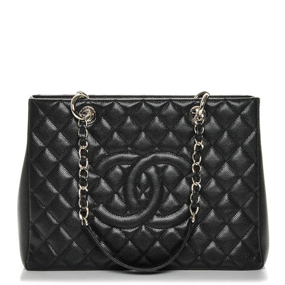 Chanel Caviar Quilted Grand Shopping Tote GST Black 1 of 7
