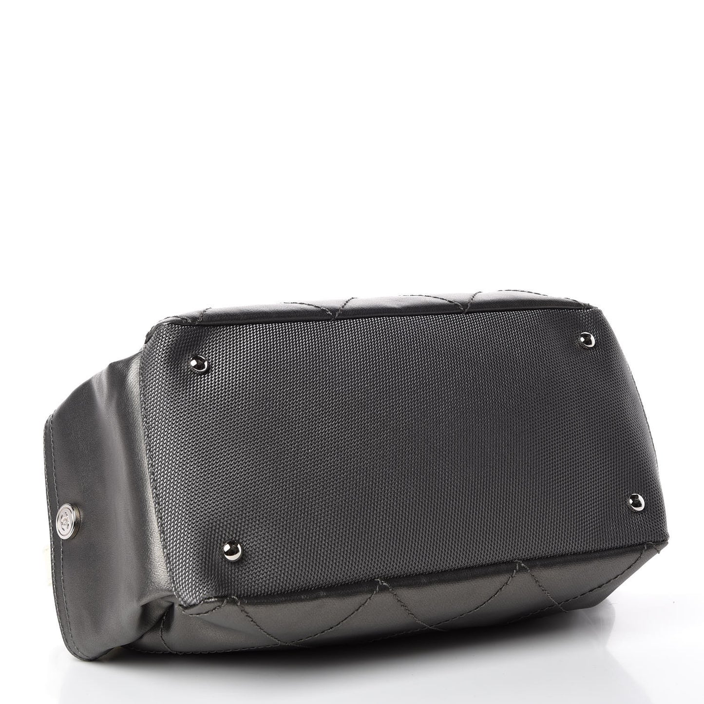 Coated Canvas Paris Biarritz Hobo Silver