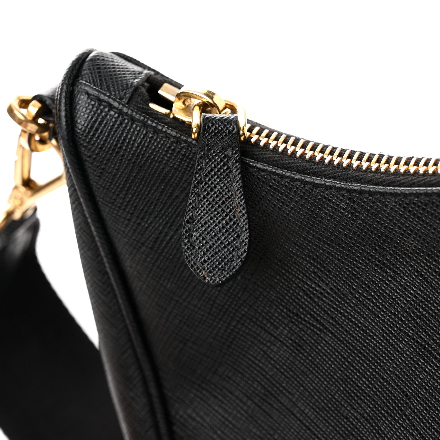 Prada Saffiano Lux Re-Edition 2005 Shoulder Bag Black 12 of 13