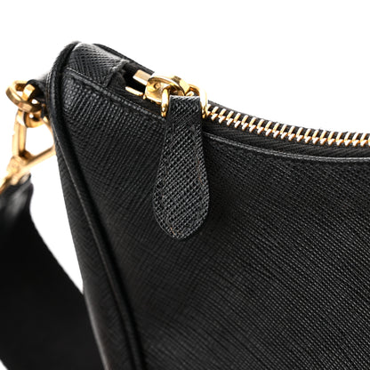 Prada Saffiano Lux Re-Edition 2005 Shoulder Bag Black 12 of 13