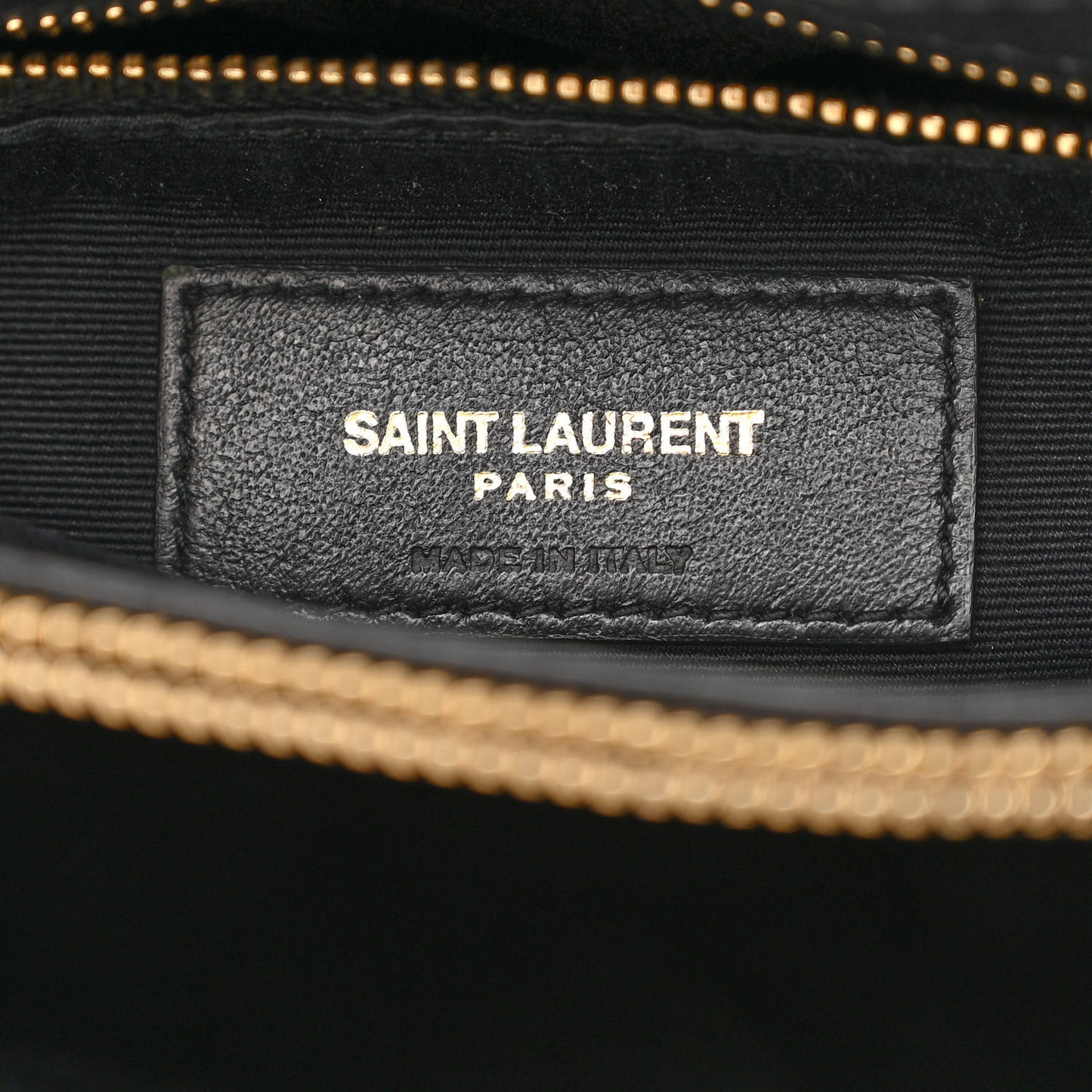 Calfskin Y Quilted Monogram Medium Loulou Chain Satchel Black