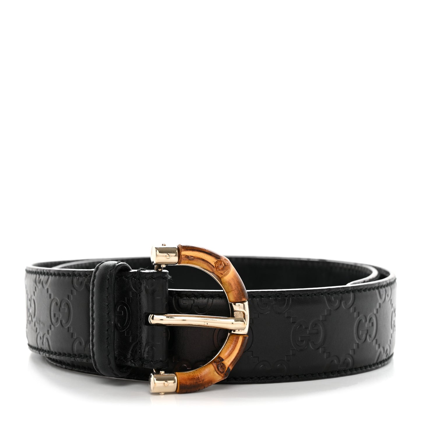 Guccissima Bamboo Belt 85 34 Black