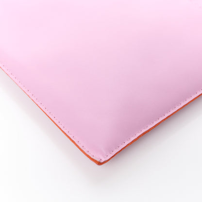 Hermes Milo Lambskin Swift Pilo Pouch Mauve Sylvestre Orange Poppy Bleu De France 10 of 10