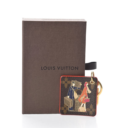 Louis Vuitton Monogram Illustre Groom Bag Charm Key Ring 4 of 4